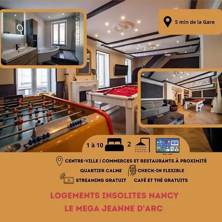 Mega Jeanne D'arc Billard Baby Foot En Option Escape Game Insolites Apartment *