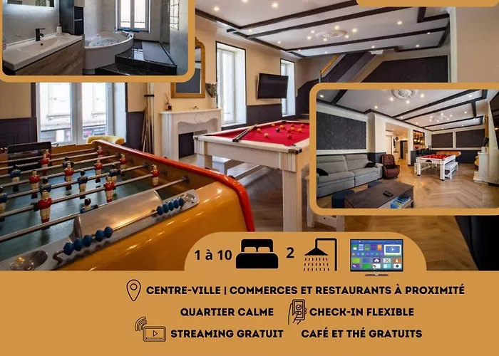 Mega Jeanne D'arc Billard Baby Foot En Option Escape Game Insolites Апартаменты *